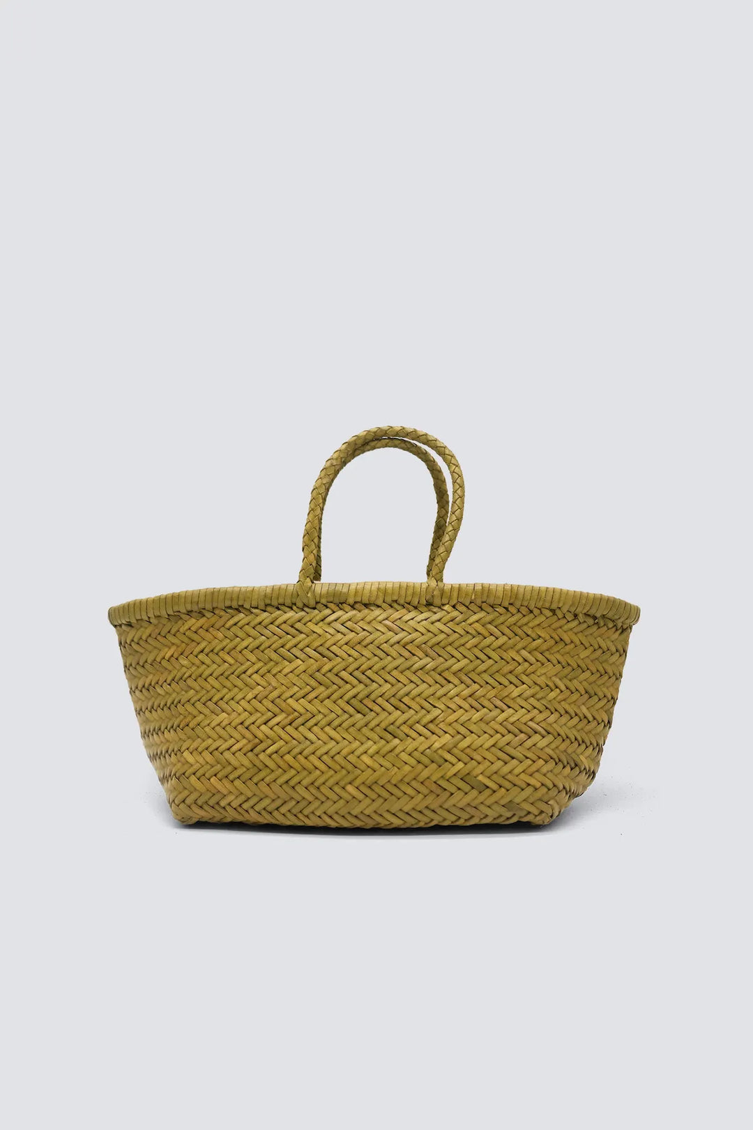 Dragon Diffusion - Woven Leather Bag - Triple Jump Small Bamboo Green