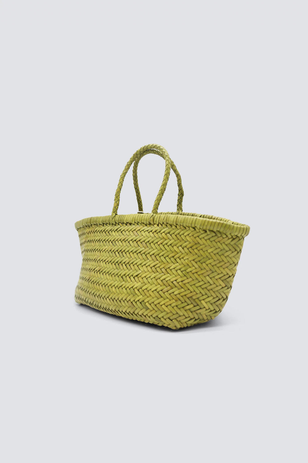 Dragon Diffusion - Woven Leather Bag - Triple Jump Small Bamboo Green