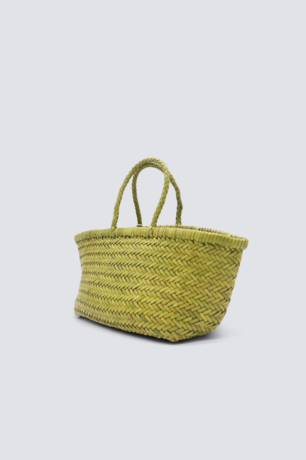 Dragon Diffusion - Woven Leather Bag - Triple Jump Small Bamboo Green