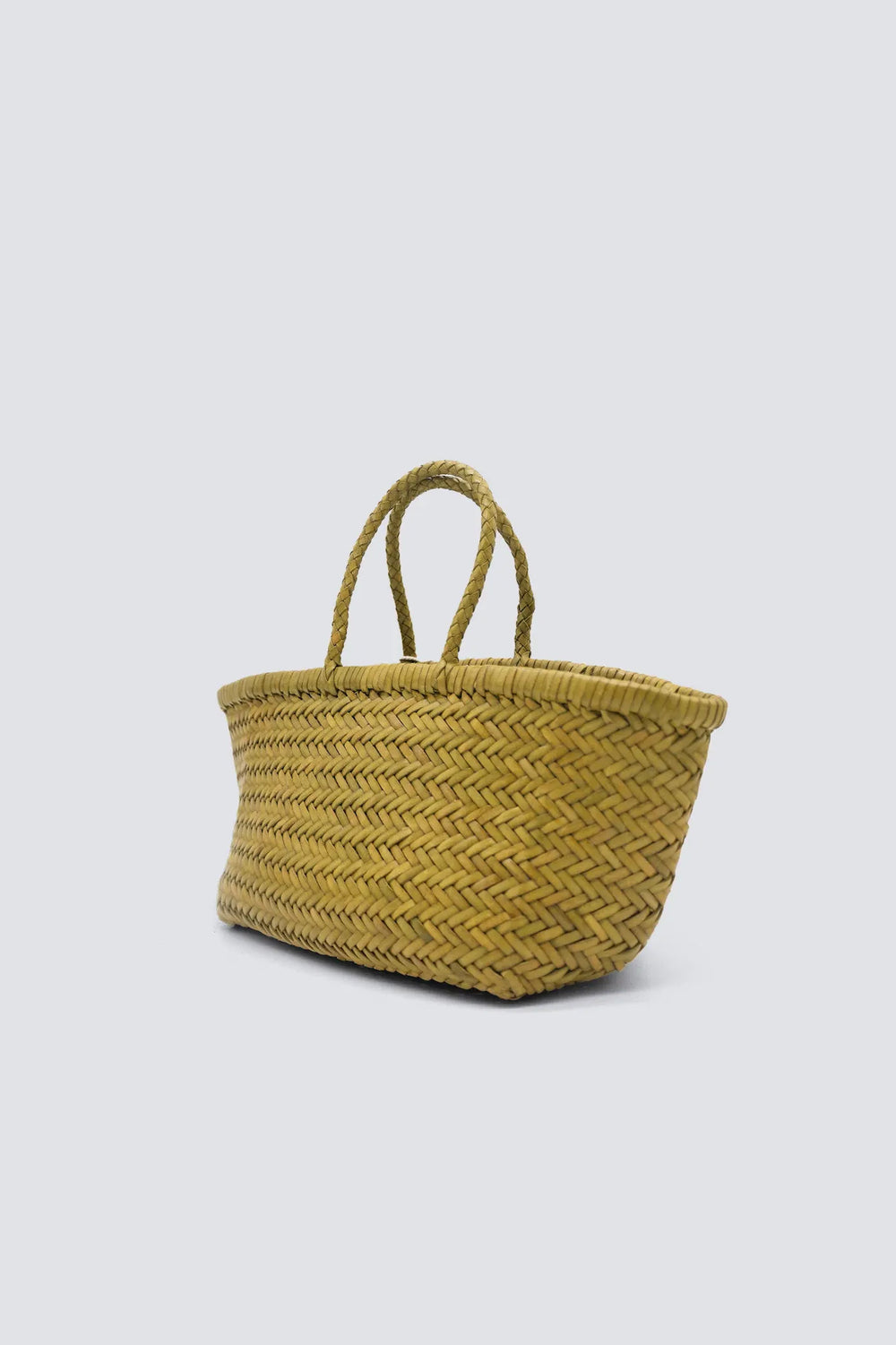 Dragon Diffusion - Woven Leather Bag - Triple Jump Small Bamboo Green