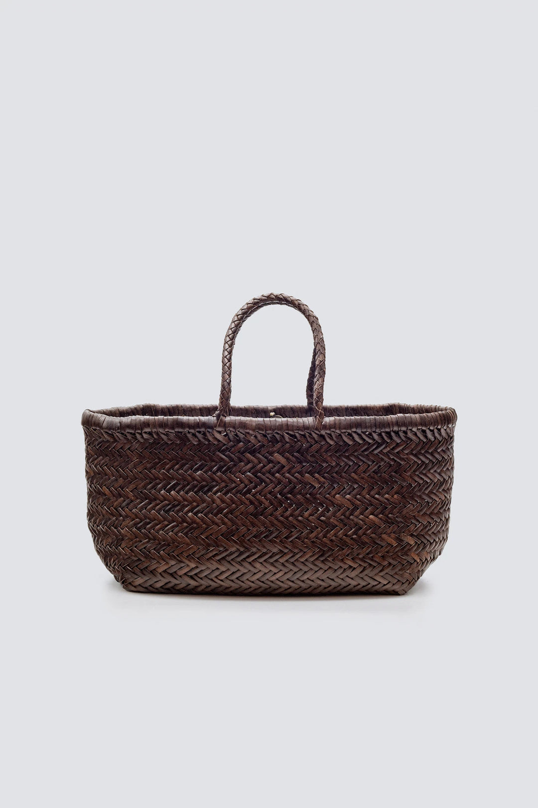 Dragon Diffusion woven leather bag handmade - Triple Jump Dark Brown