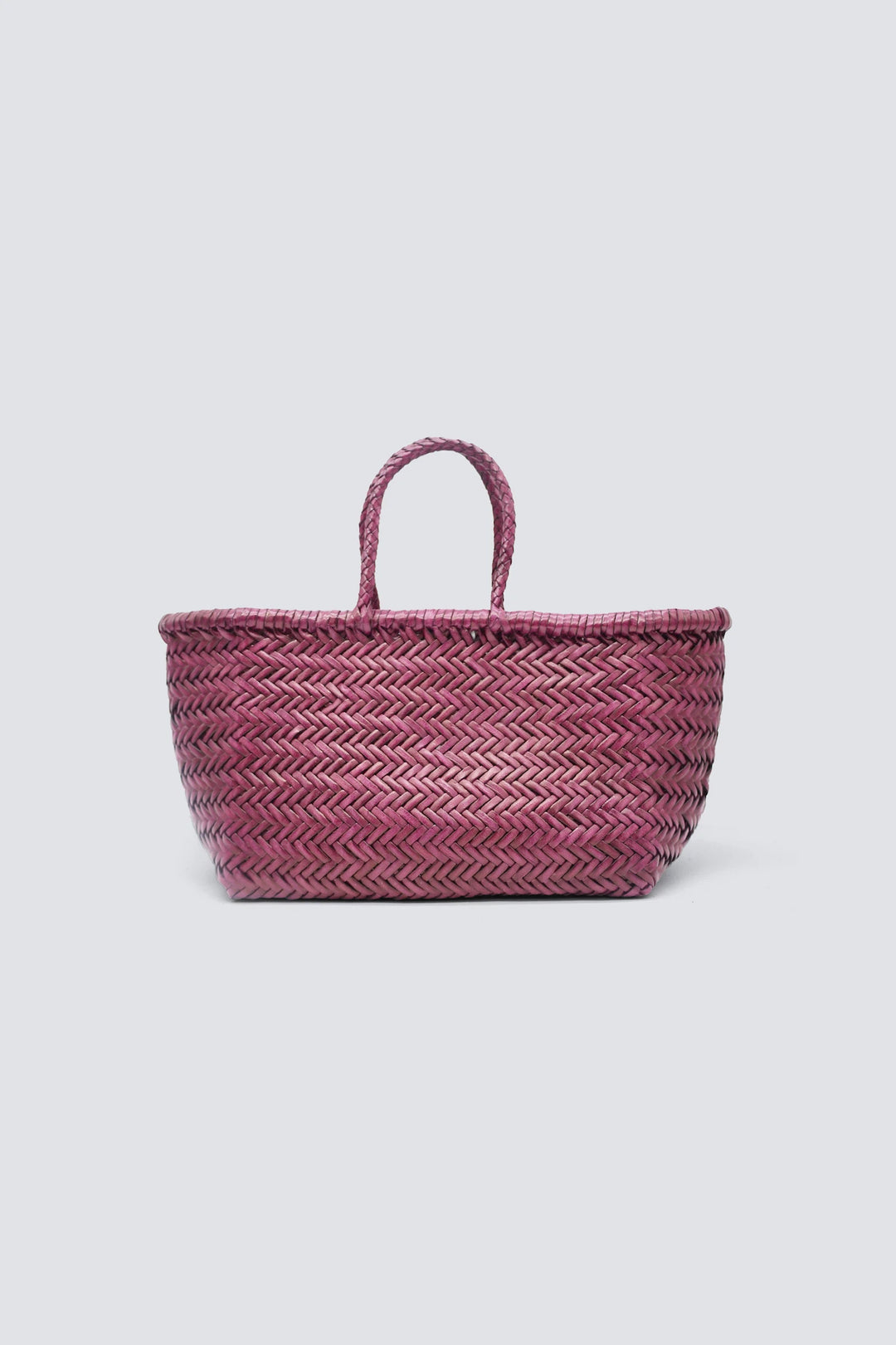 Dragon Diffusion - Woven Leather Bag - Triple Jump Small Plum