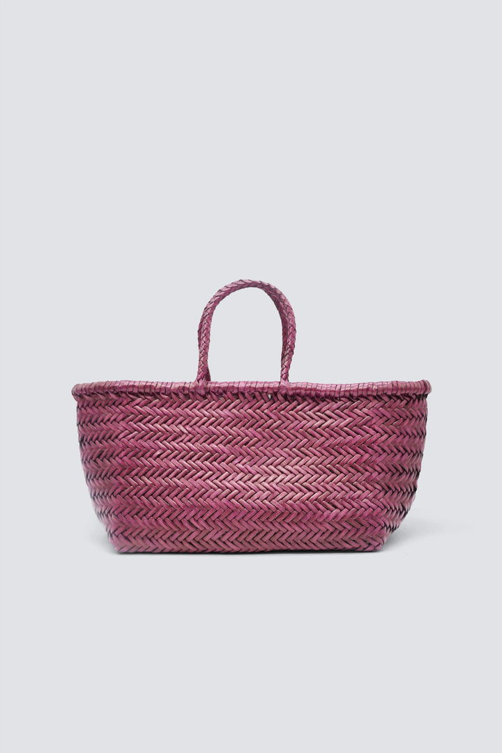 Dragon Diffusion - Woven Leather Bag - Triple Jump Small Plum