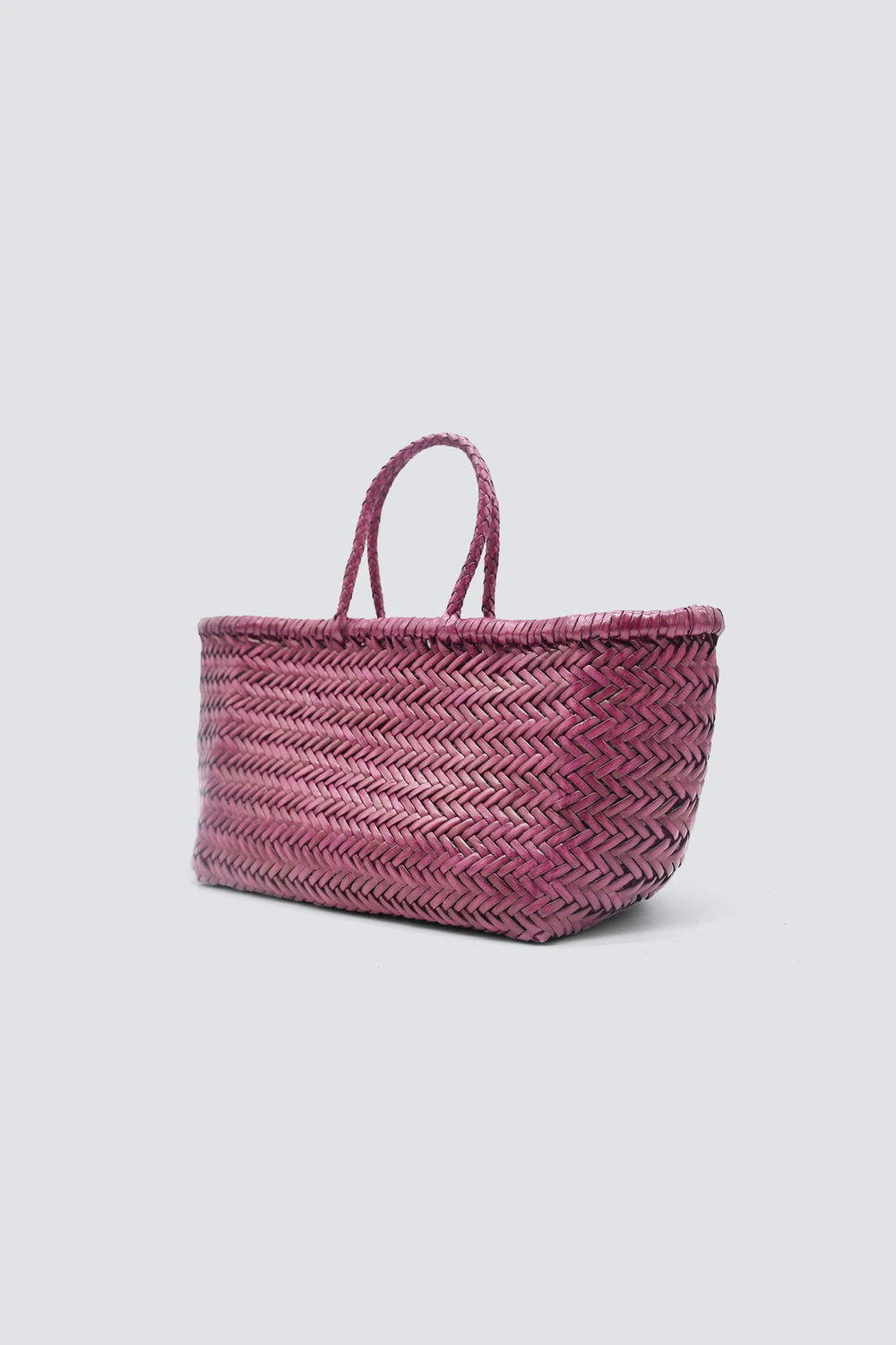 Dragon Diffusion - Woven Leather Bag - Triple Jump Small Plum