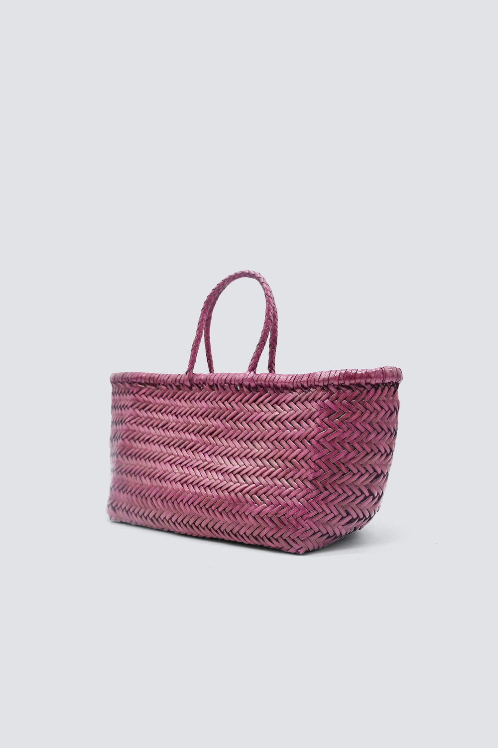 Dragon Diffusion - Woven Leather Bag - Triple Jump Small Plum