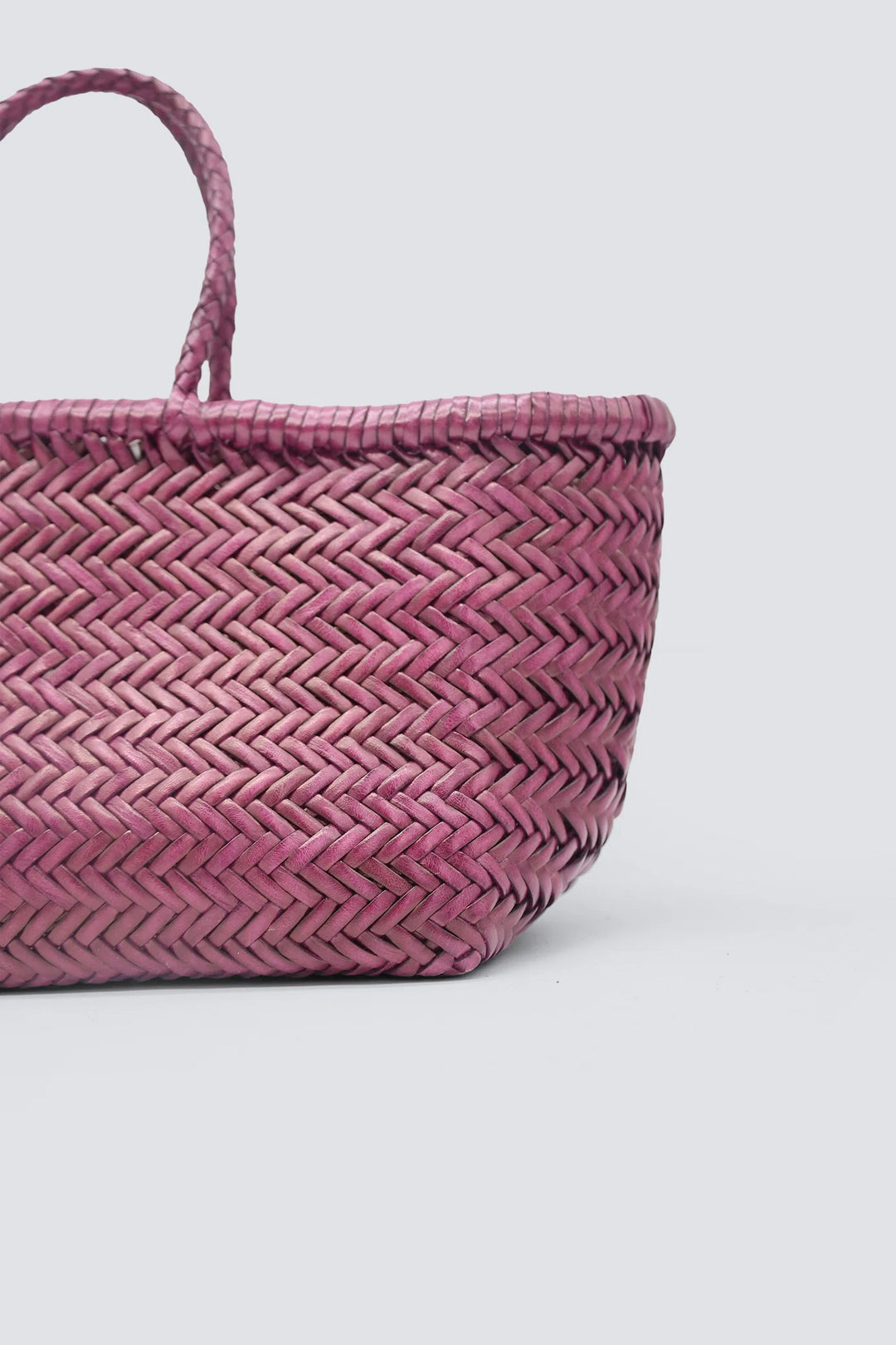 Dragon Diffusion - Woven Leather Bag - Triple Jump Small Plum