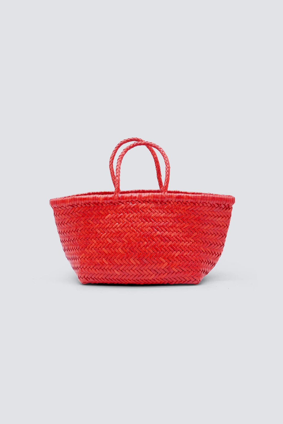 Dragon Diffusion - Woven Leather Bag - Triple Jump Small Poppy Red