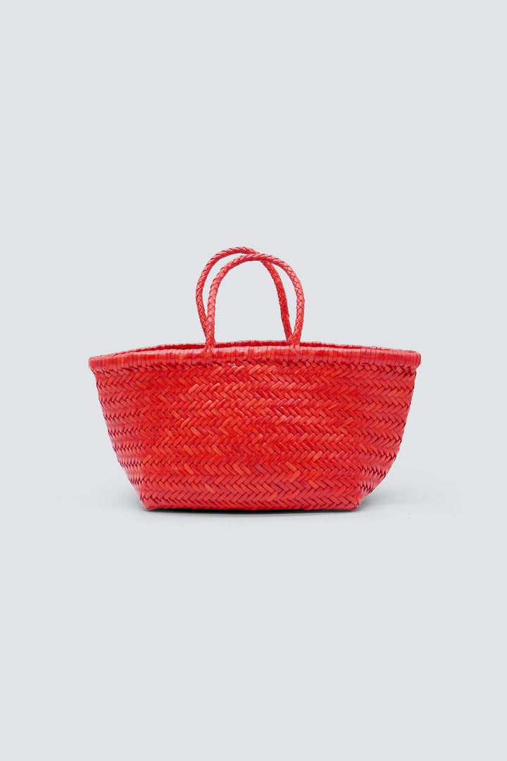 Dragon Diffusion - Woven Leather Bag - Triple Jump Small Poppy Red