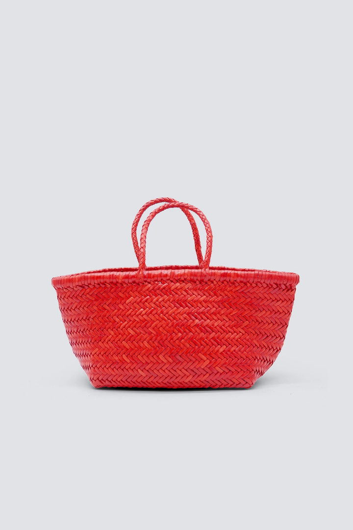 Dragon Diffusion - Woven Leather Bag - Triple Jump Small Poppy Red