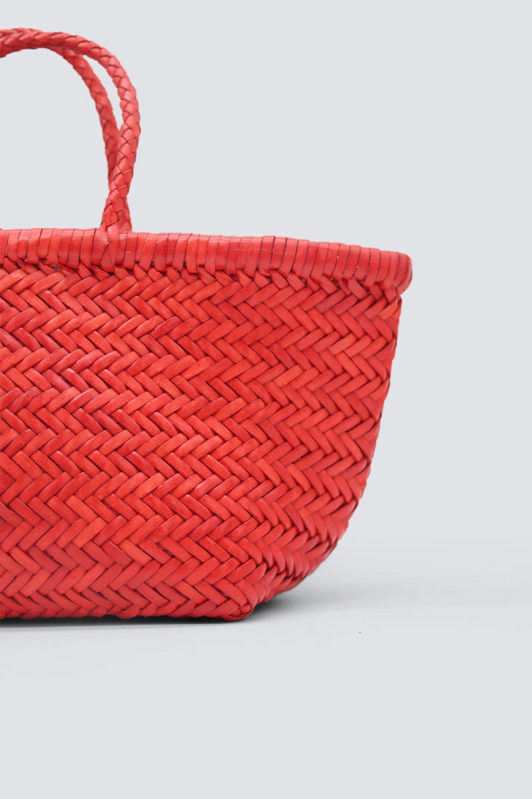 Dragon Diffusion - Woven Leather Bag - Triple Jump Small Poppy Red
