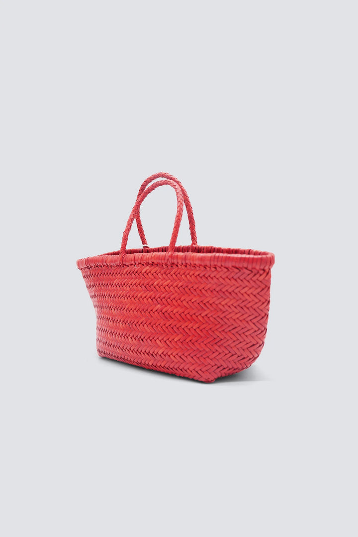 Dragon Diffusion - Woven Leather Bag - Triple Jump Small Poppy Red