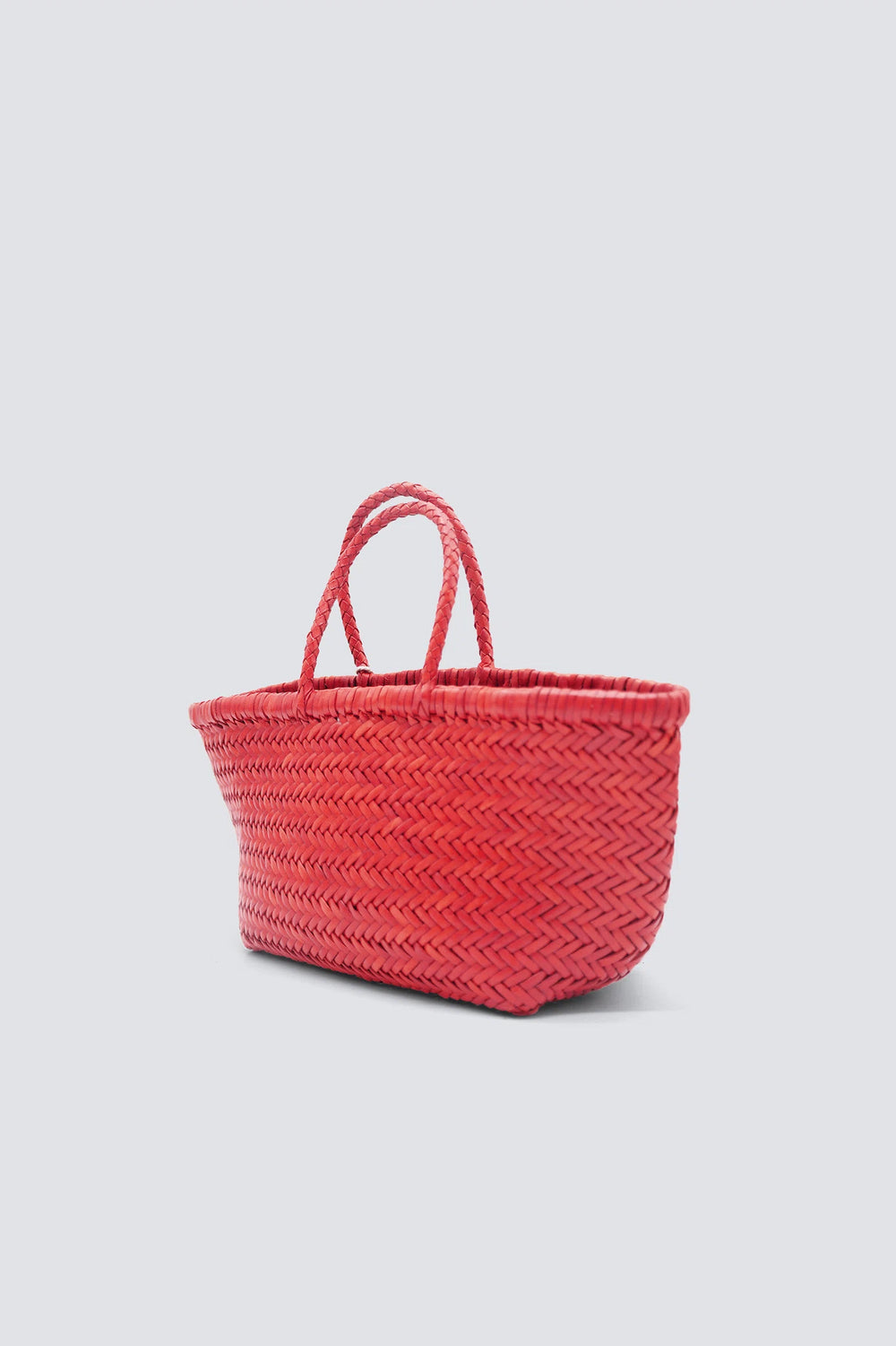 Dragon Diffusion - Woven Leather Bag - Triple Jump Small Poppy Red