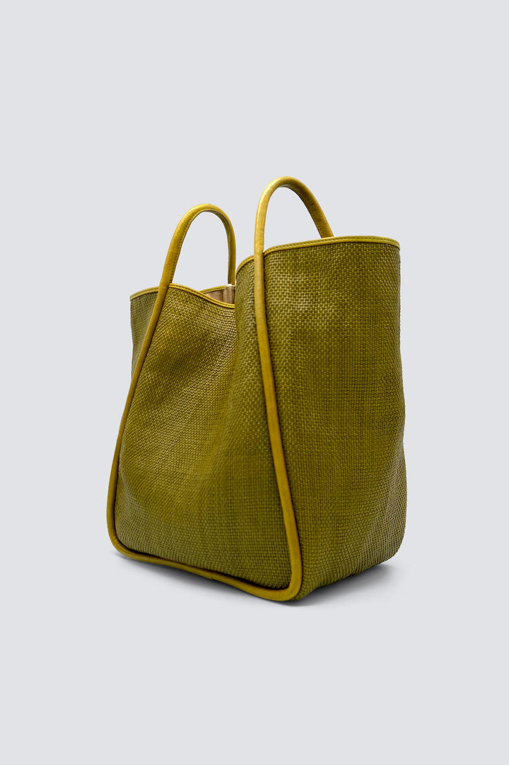 Dragon Diffusion - Woven Leather Bag - Ana Bamboo Green