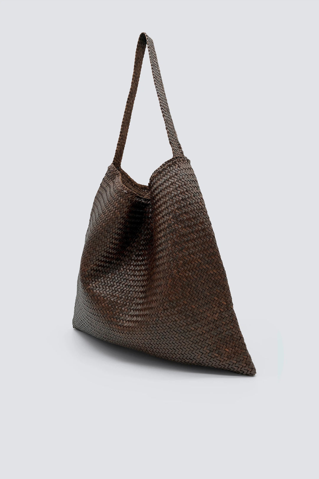 Dragon Diffusion - Woven Leather Bag - Ars Tote Dark Brown