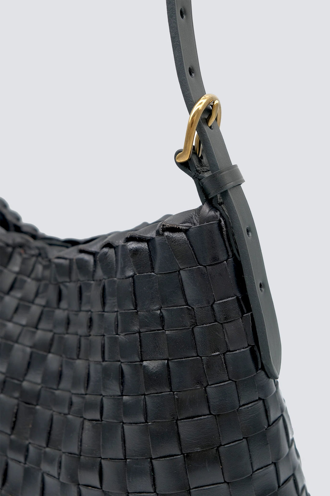 Dragon Diffusion - Woven Leather Bag - Hobo Salvage Black