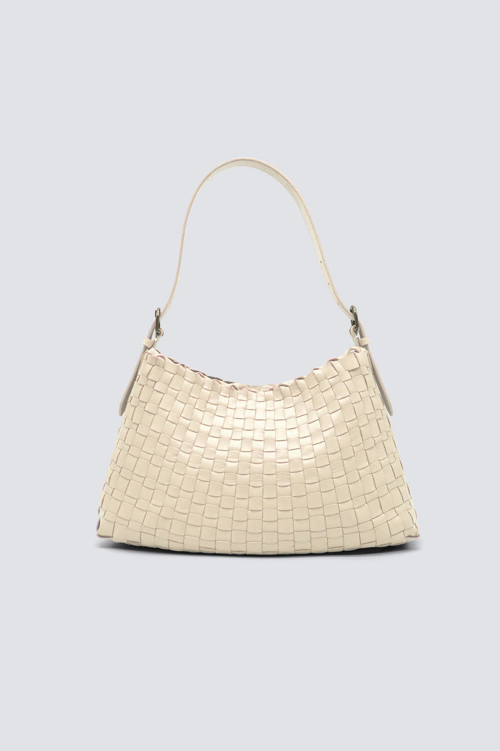 Dragon Diffusion - Woven Leather Bag - Hobo Salvage Pearl