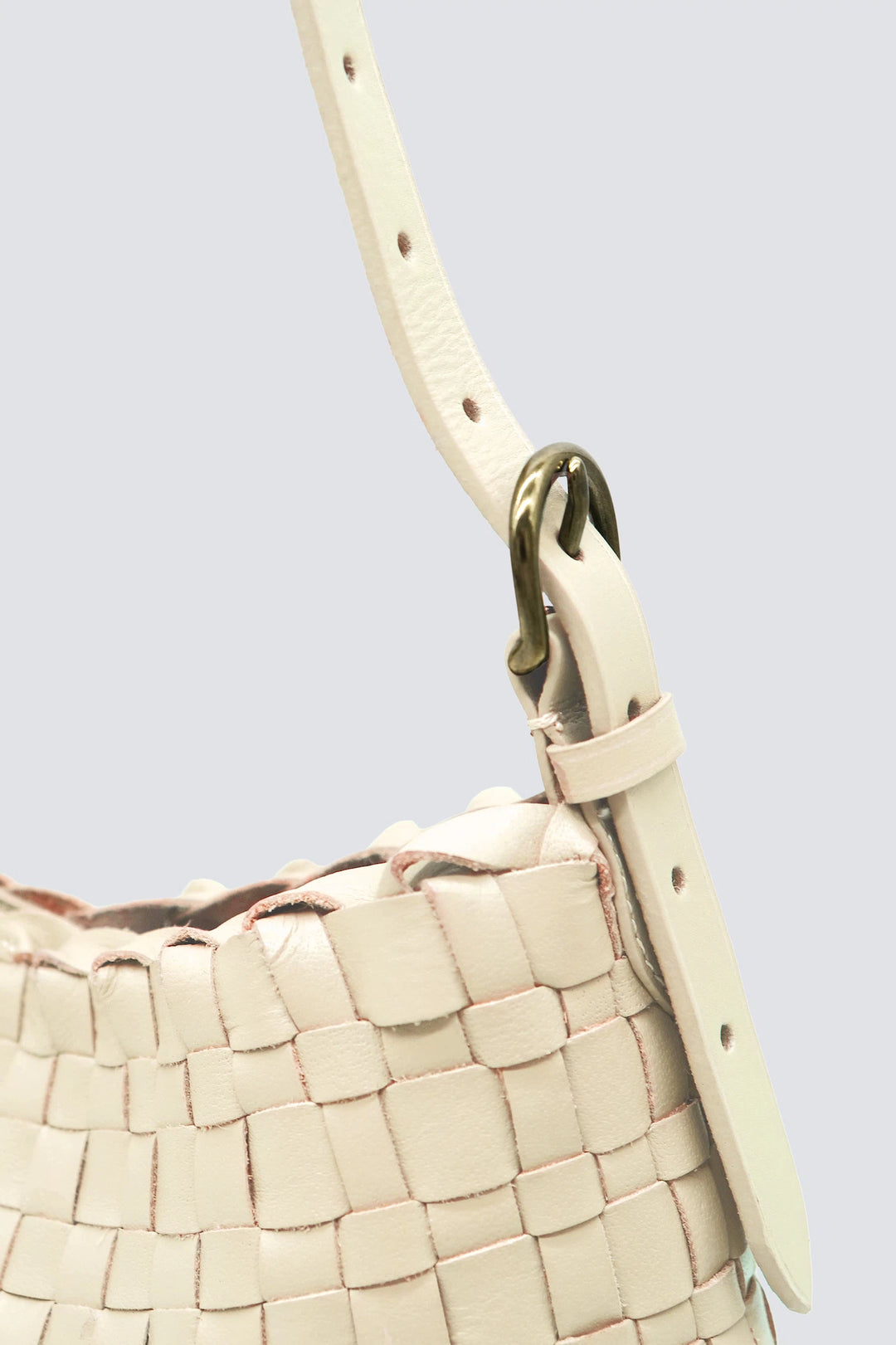 Dragon Diffusion - Woven Leather Bag - Hobo Salvage Pearl