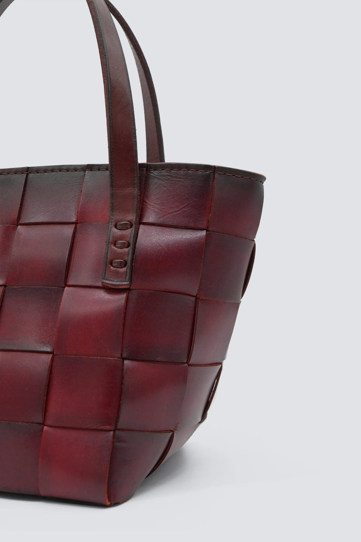 Dragon Diffusion - Woven Leather Bag - Japan Mini Bordo