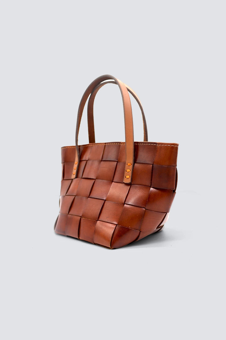 Dragon Diffusion - Woven Leather Bag - Japan Mini Tan