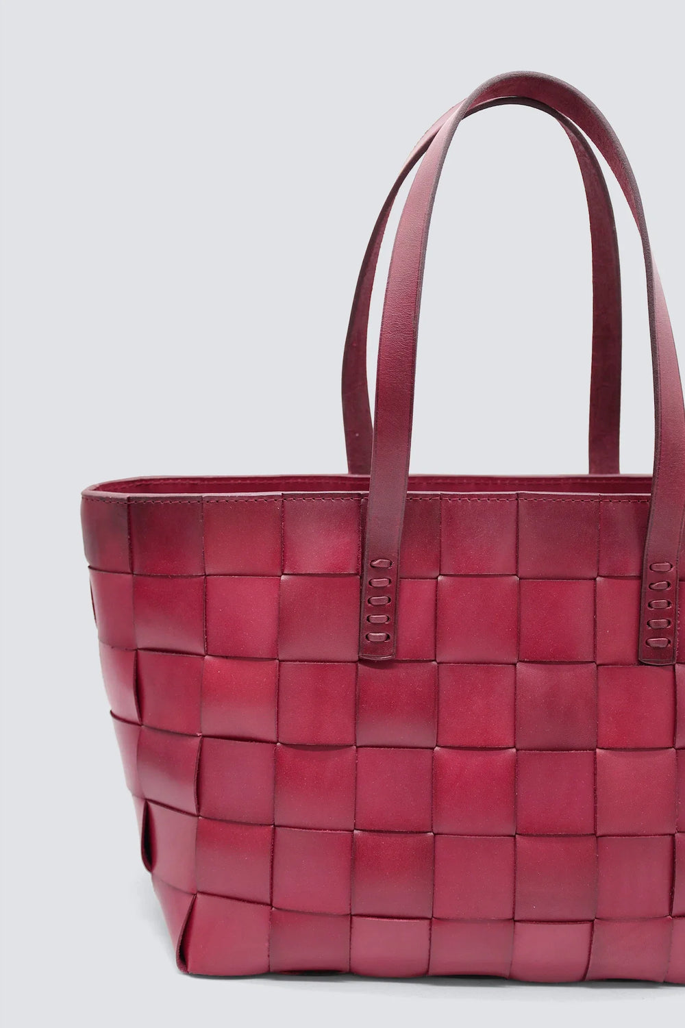 Dragon Diffusion - Woven Leather Bag - Japan Tote Bordo