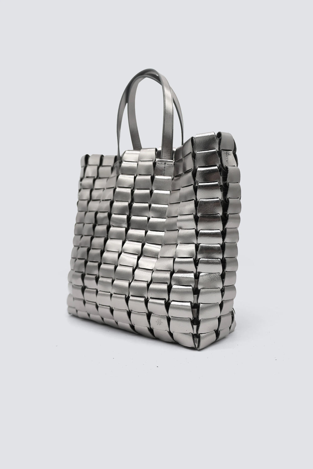 Dragon Diffusion - Woven Leather Bag - Link Tote Covert Foil