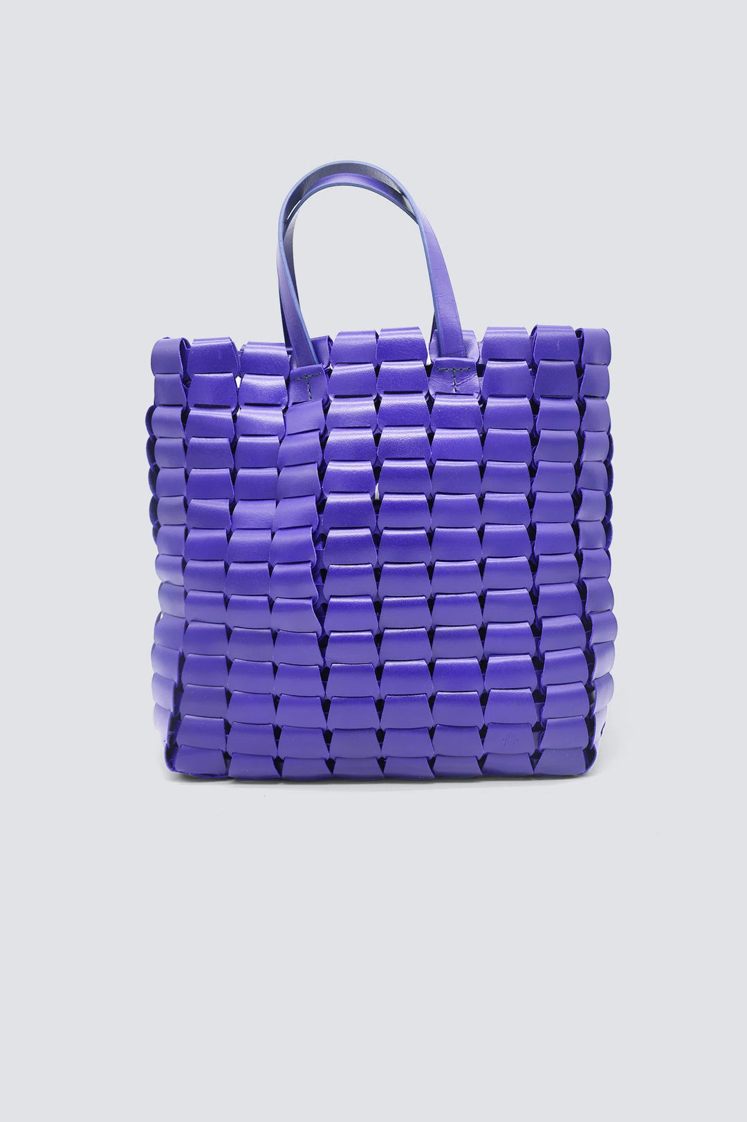 Dragon Diffusion - Woven Leather Bag - Link Tote Deep Purple