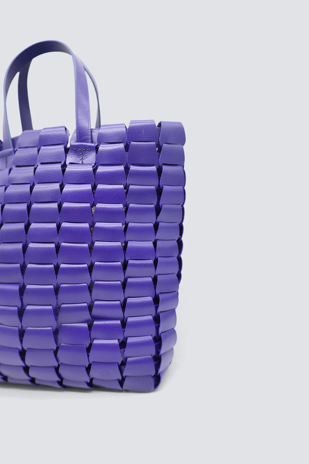 Dragon Diffusion - Woven Leather Bag - Link Tote Deep Purple