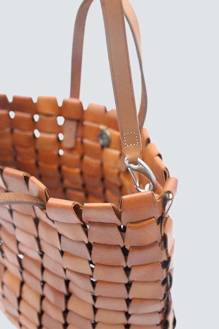 Dragon Diffusion - Woven Leather Bag - Link Tote Tan