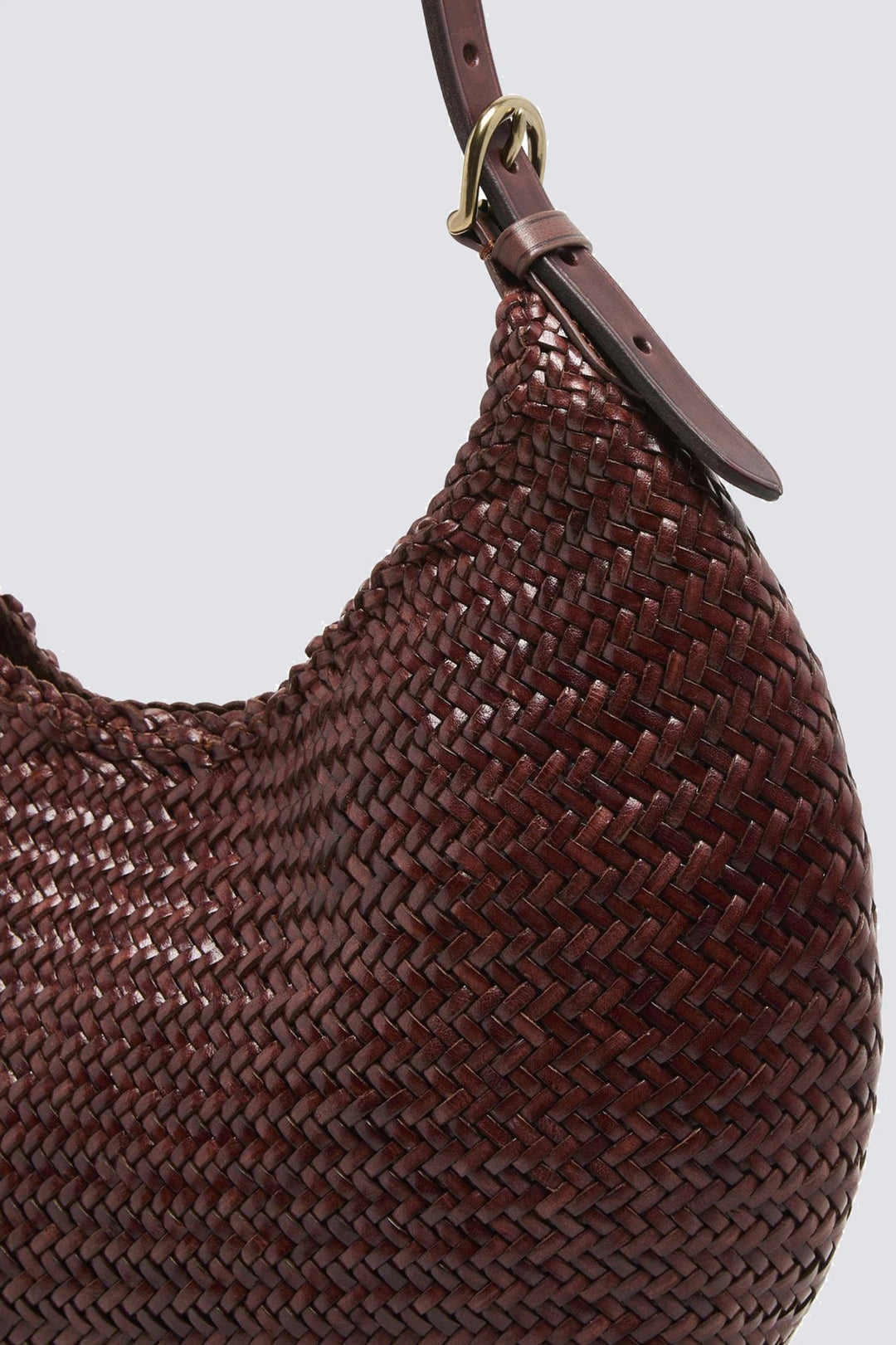 Dragon Diffusion - Woven Leather Bag - Luna Mezza Bruciato