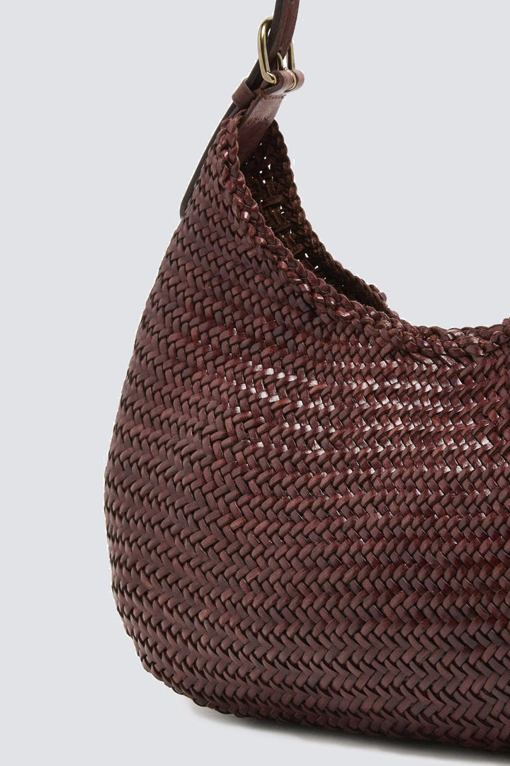 Dragon Diffusion - Woven Leather Bag - Luna Mezza Bruciato