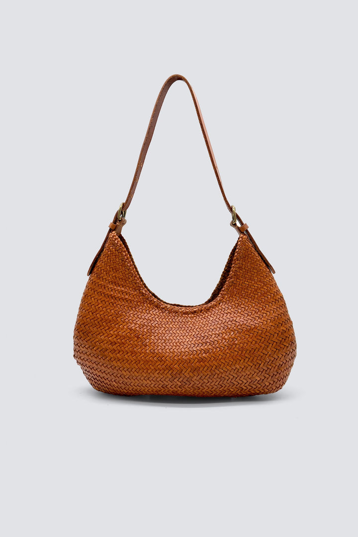 Dragon Diffusion - Woven Leather Bag - Luna Mezza Tan