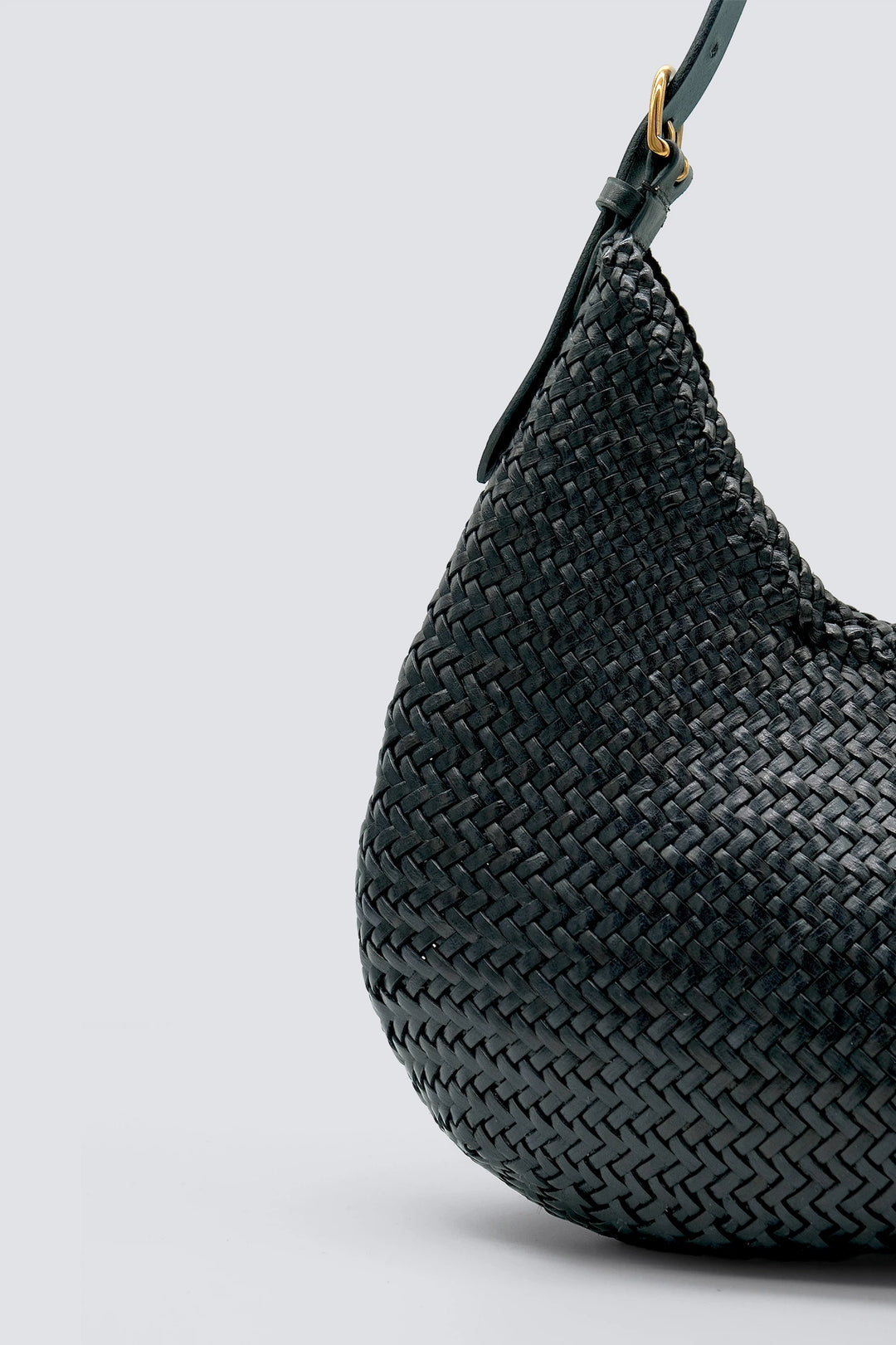 Dragon Diffusion - Woven Leather Bag - Luna Piena Black