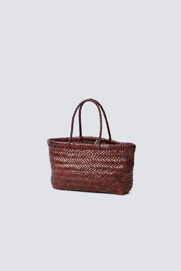 Dragon Diffusion - Mini Flat Gora Bruciato - Woven Leather Bag 