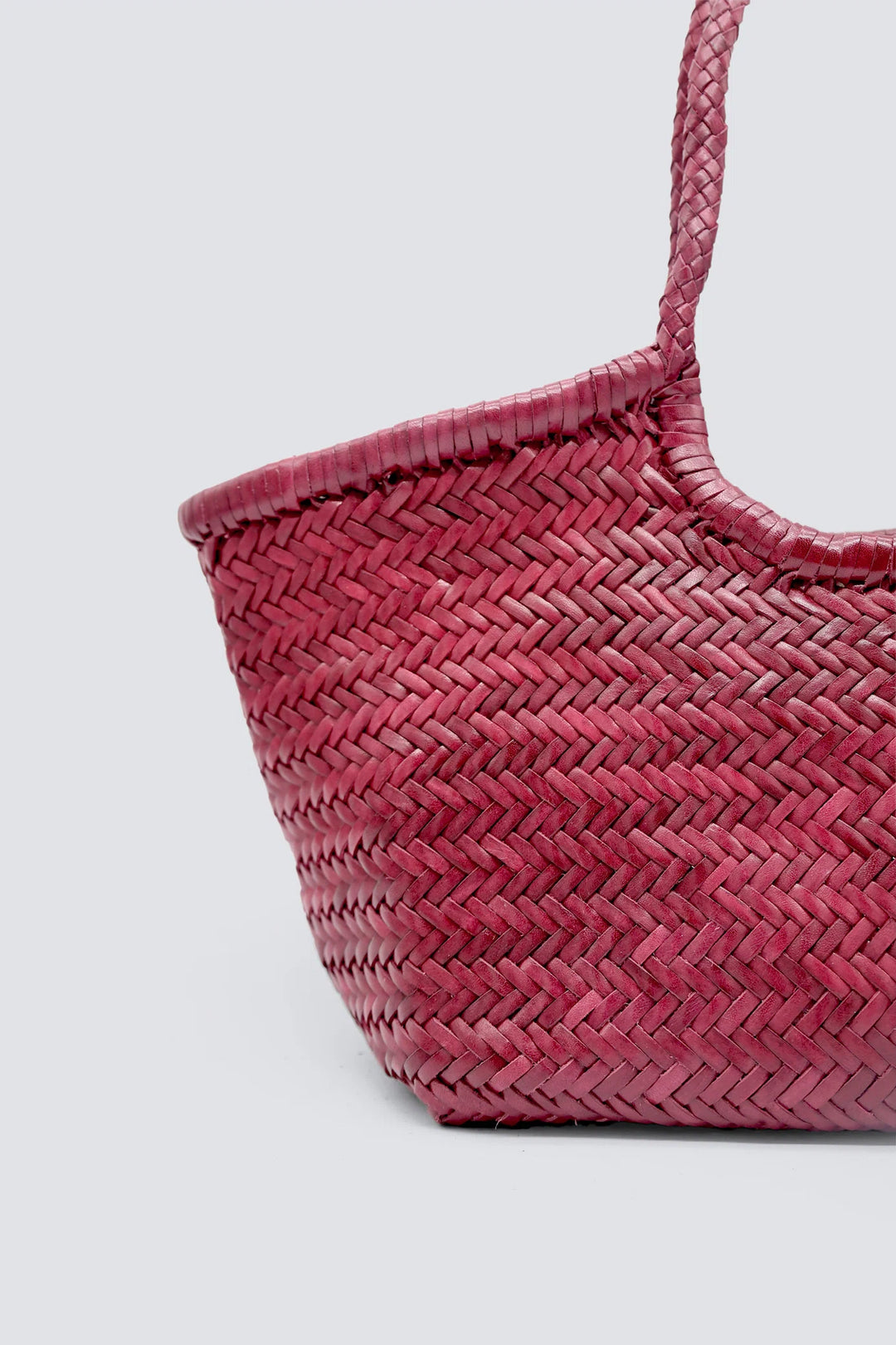 Dragon Diffusion - Woven Leather Bag - Nantucket Big Bordo