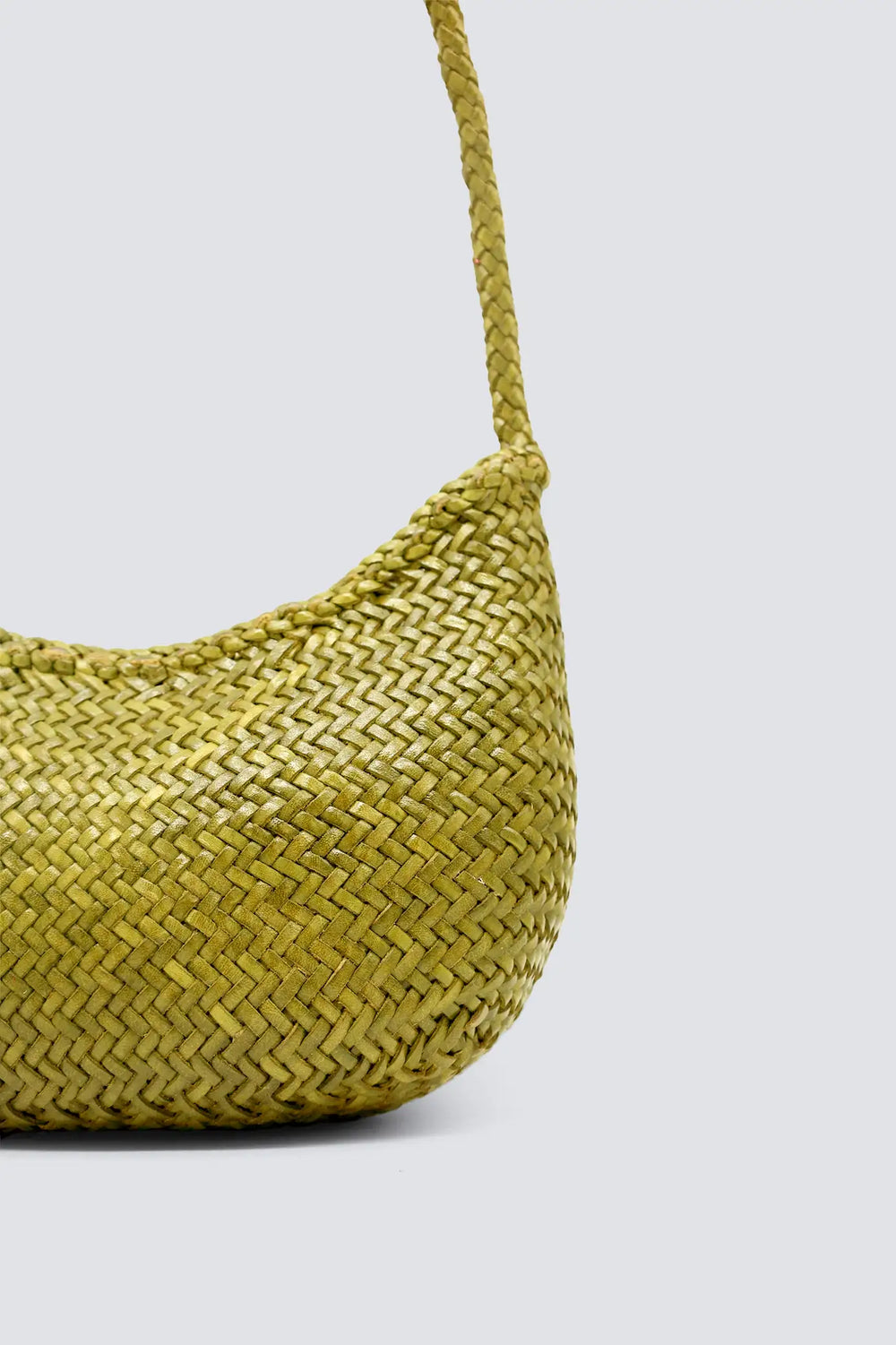 Dragon Diffusion - Nova Luna Bamboo Gren - Woven Leather Bag