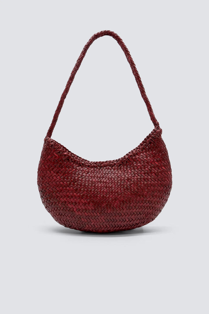 Dragon Diffusion - Woven Leather Bag - Nova Luna Bordo