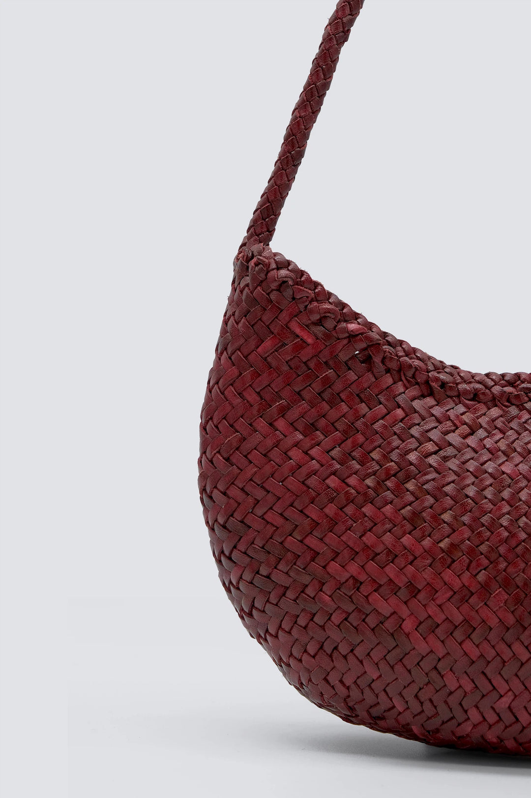 Dragon Diffusion - Woven Leather Bag - Nova Luna Bordo