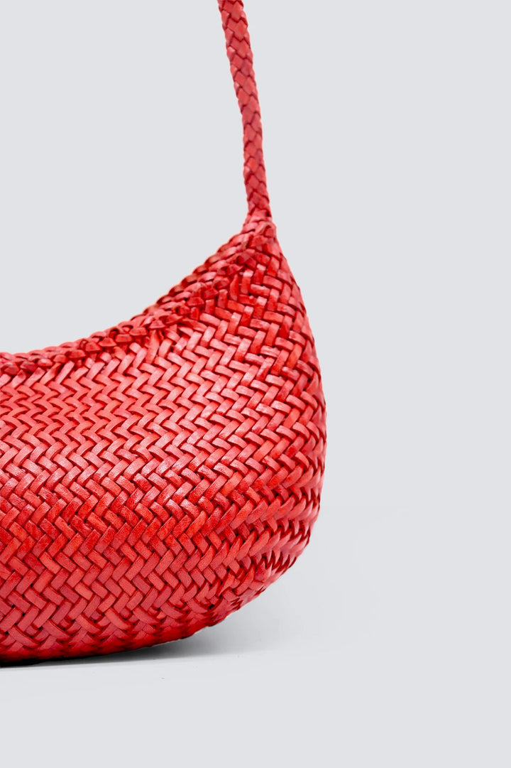 Dragon Diffusion - Woven Leather Bag - Nova Luna Poppy Red