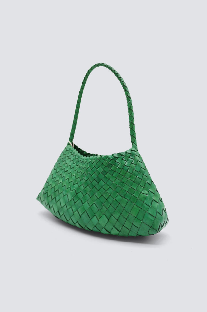 Dragon Diffusion - Woven Leather Bag - Parrot Green