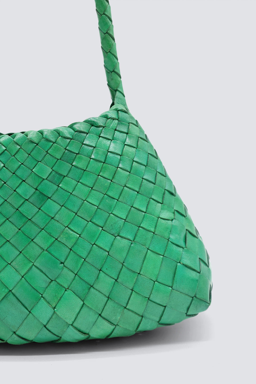 Dragon Diffusion - Woven Leather Bag - Parrot Green