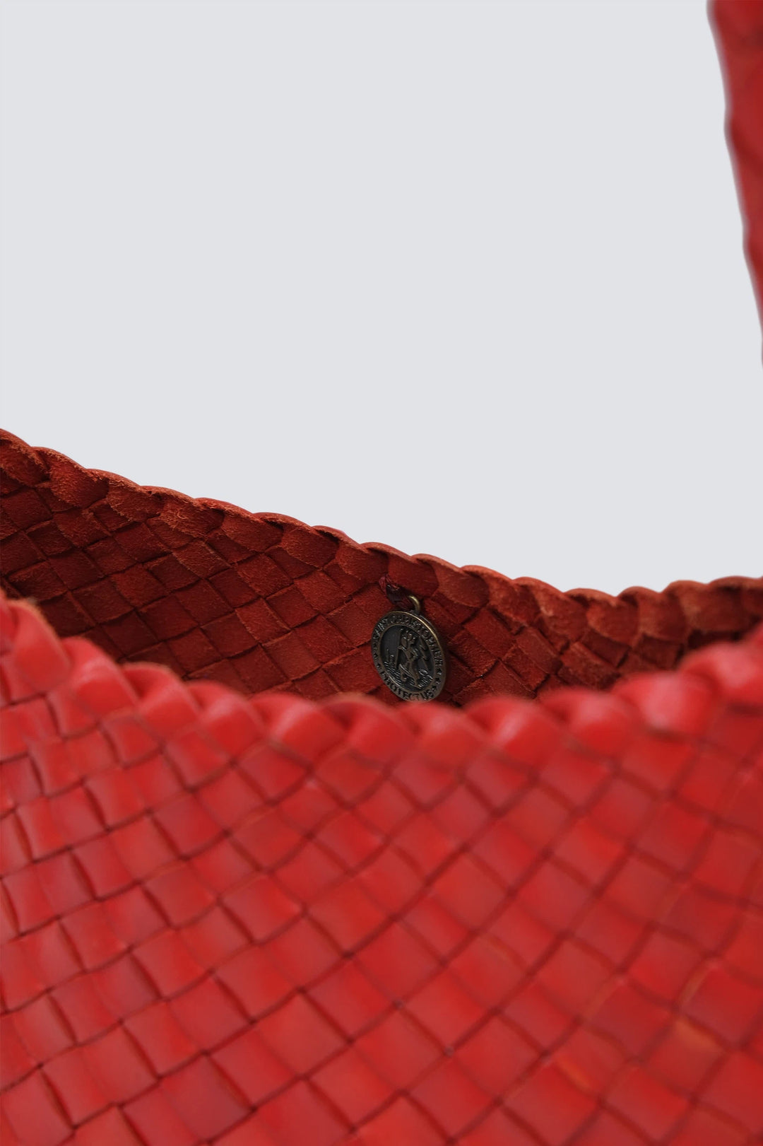 Dragon Diffusion - Woven Leather Bag - Poppy Red