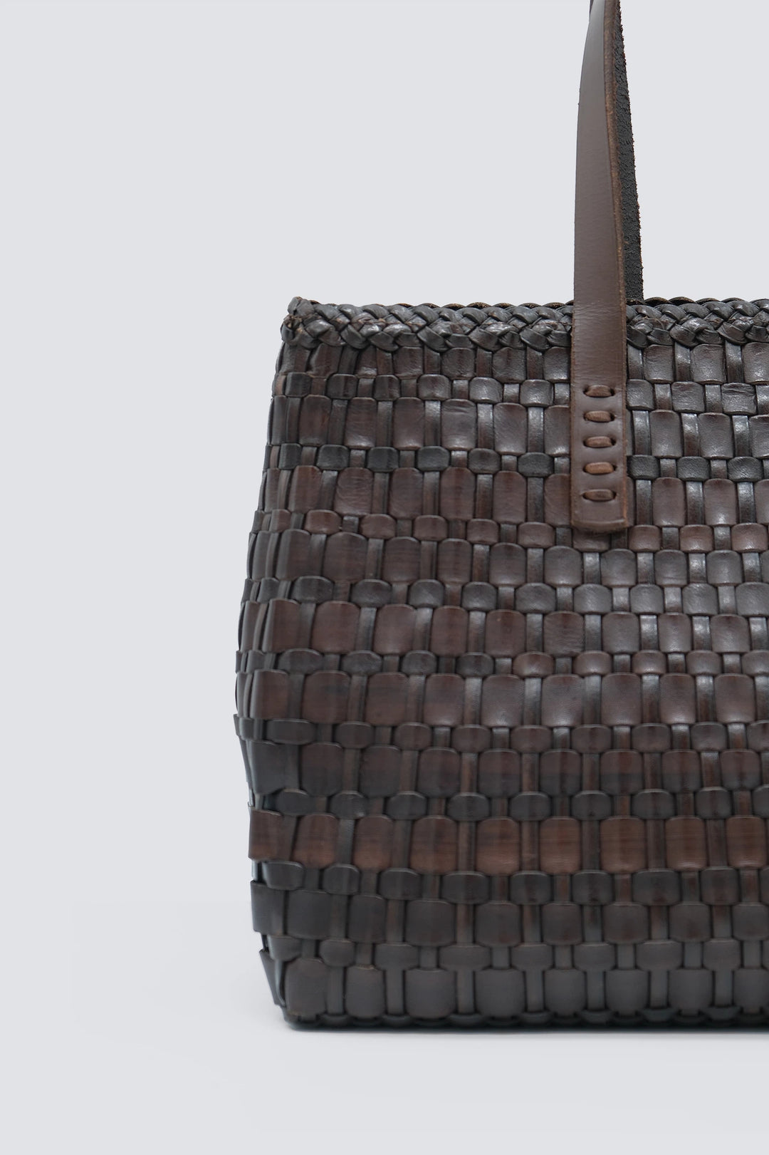 Dragon Diffusion - Woven Leather Bag - Salvage Dark Brown