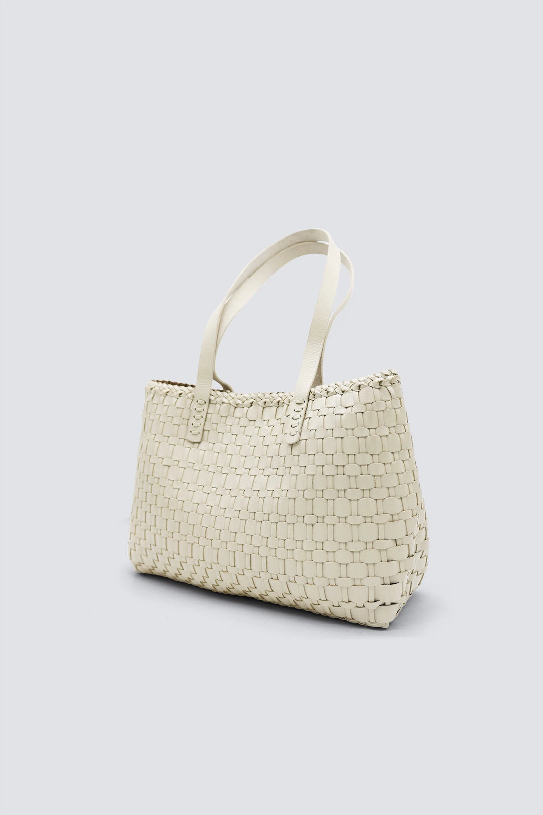 Dragon Diffusion - Woven Leather Bag - Salvage Pearl