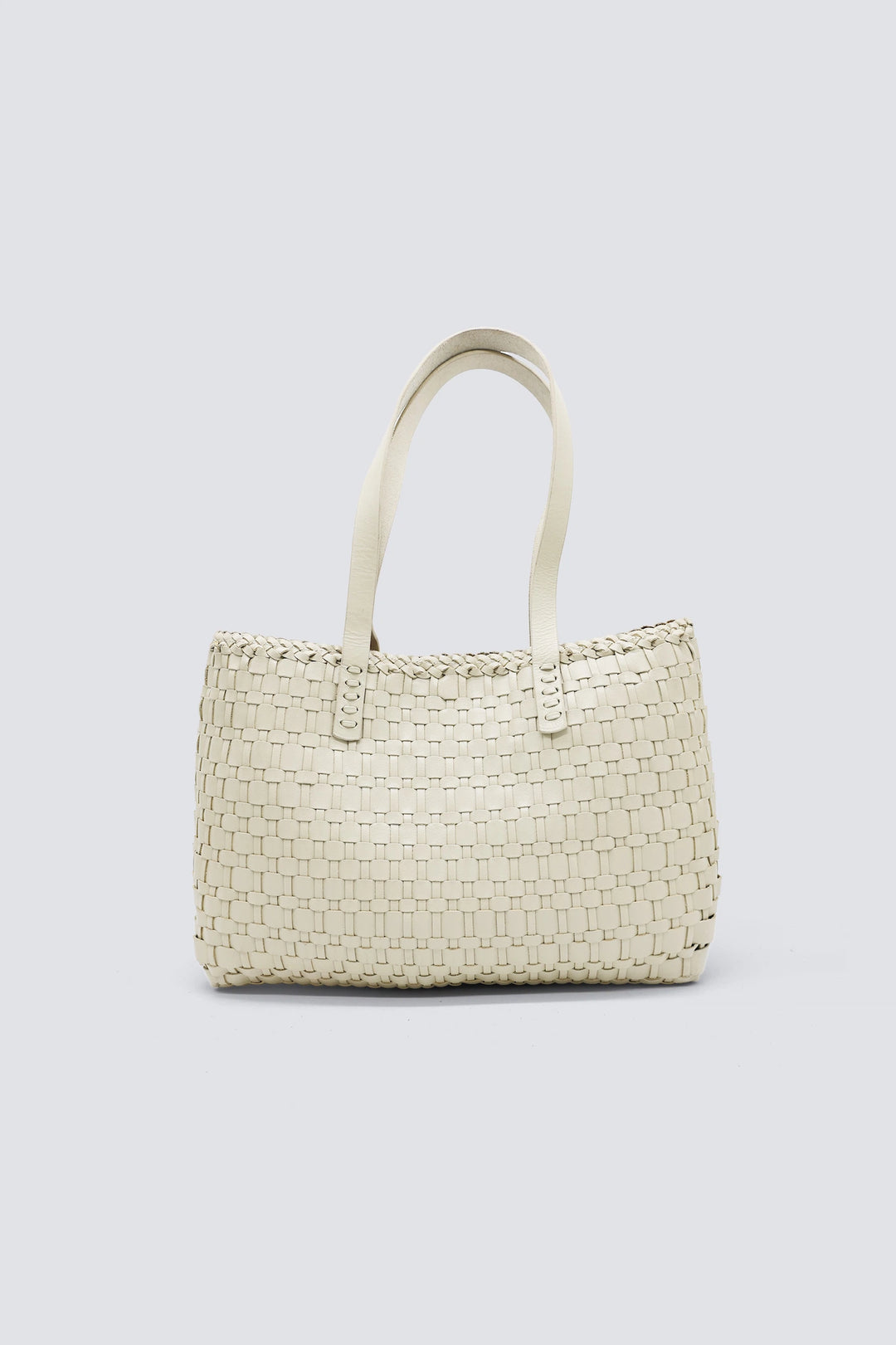 Dragon Diffusion - Woven Leather Bag - Salvage Pearl