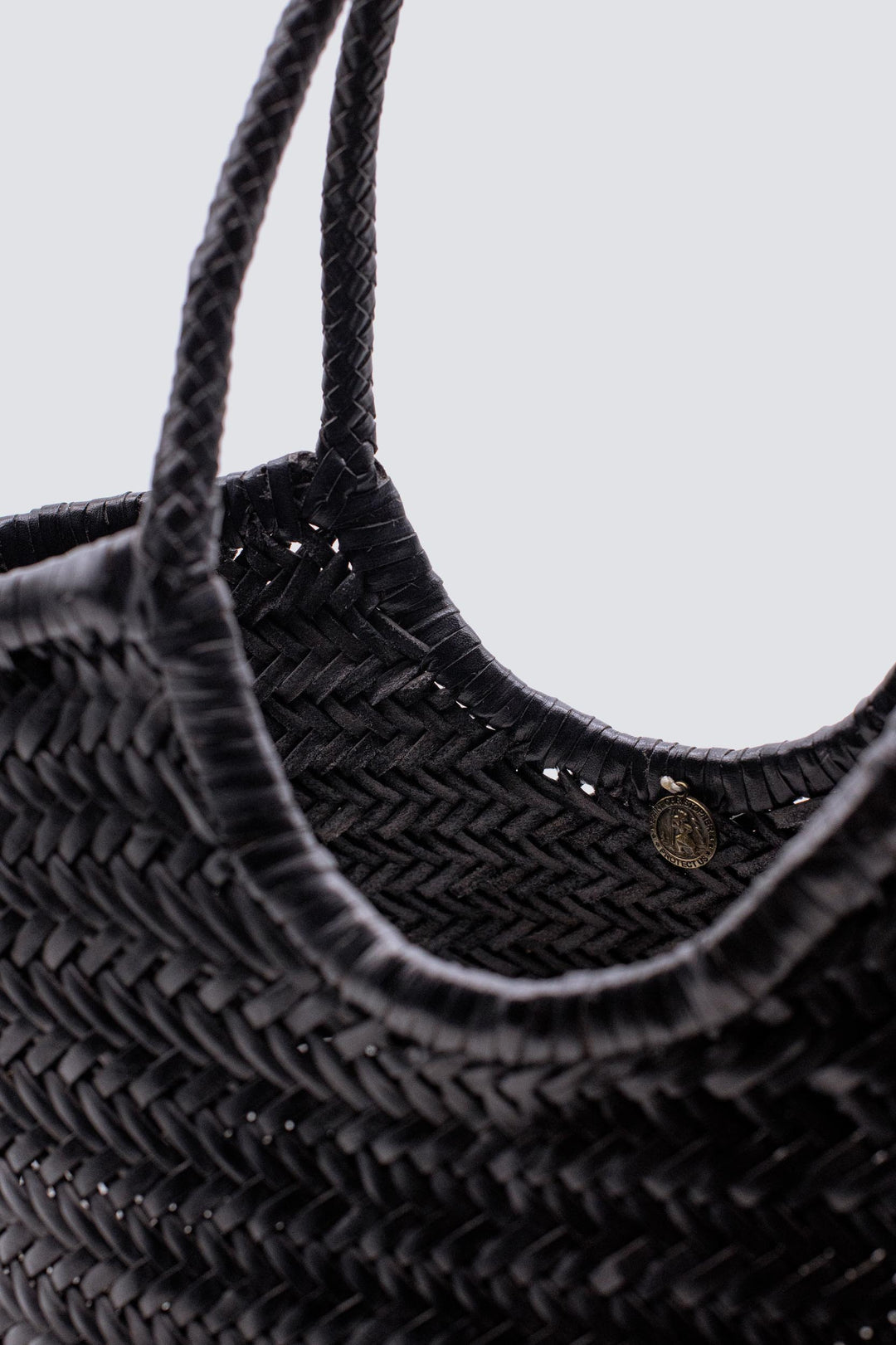 Dragon Diffusion woven leather bag handmade - Nantucket Big Black