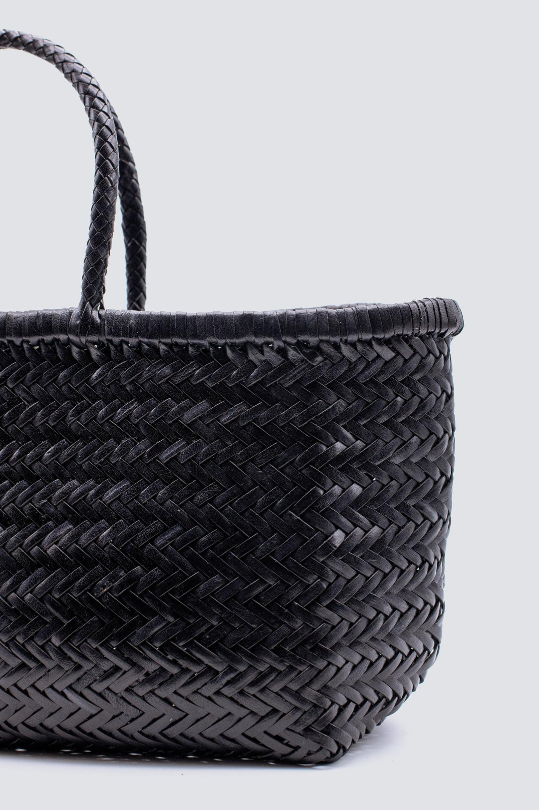 Dragon Diffusion woven leather bag handmade - Triple Jump Big Black