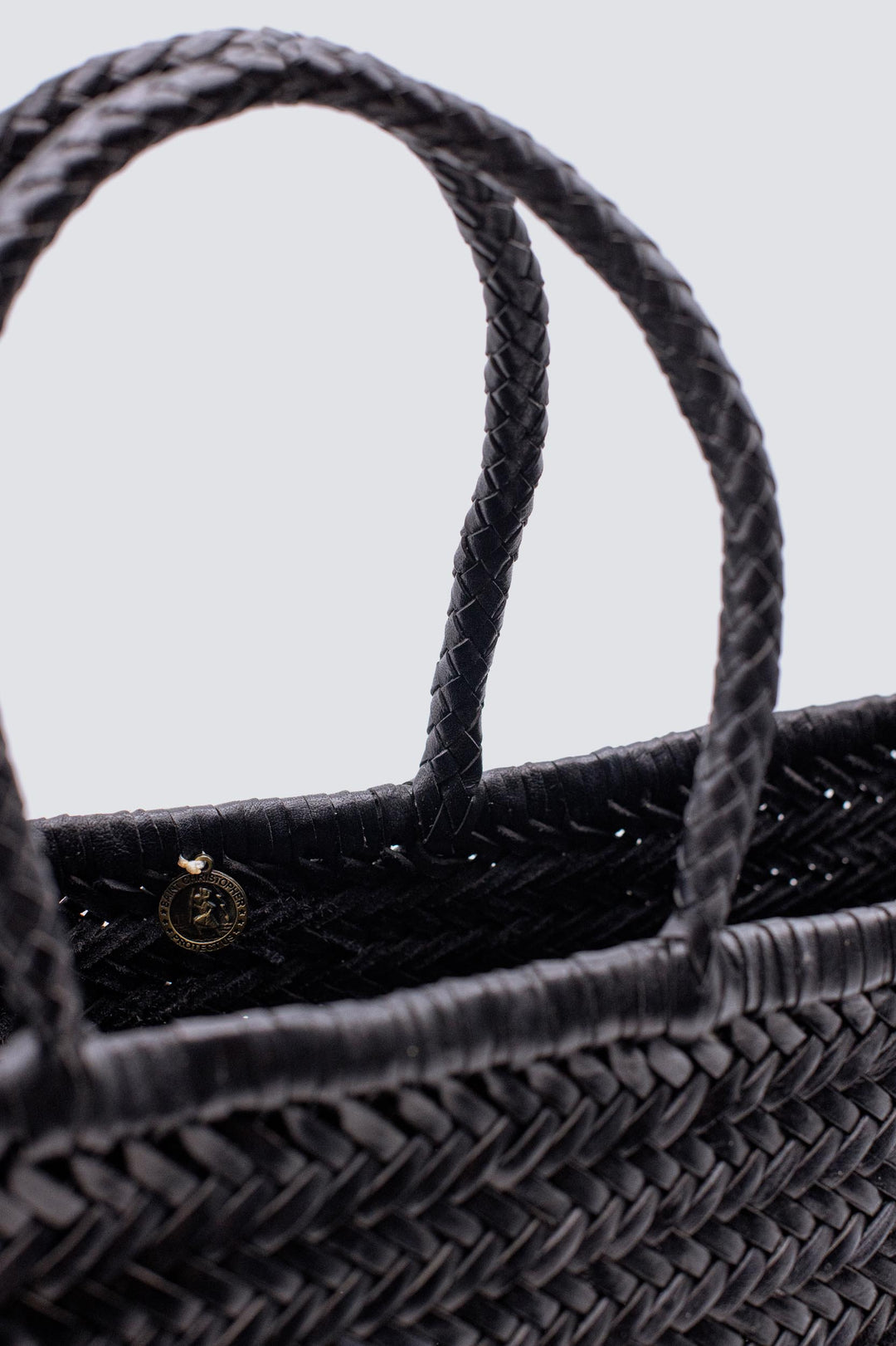 Dragon Diffusion woven leather bag handmade - Triple Jump Big Black