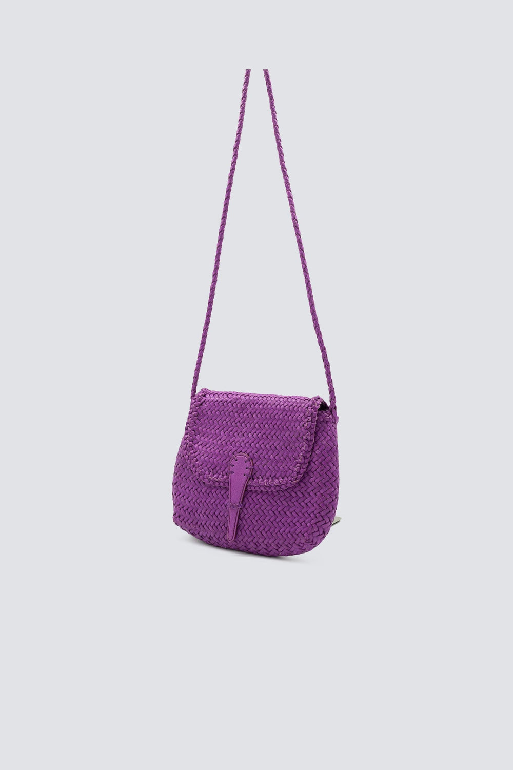 Dragon Diffusion woven leather bag handmade - Mini City Bag Magenta