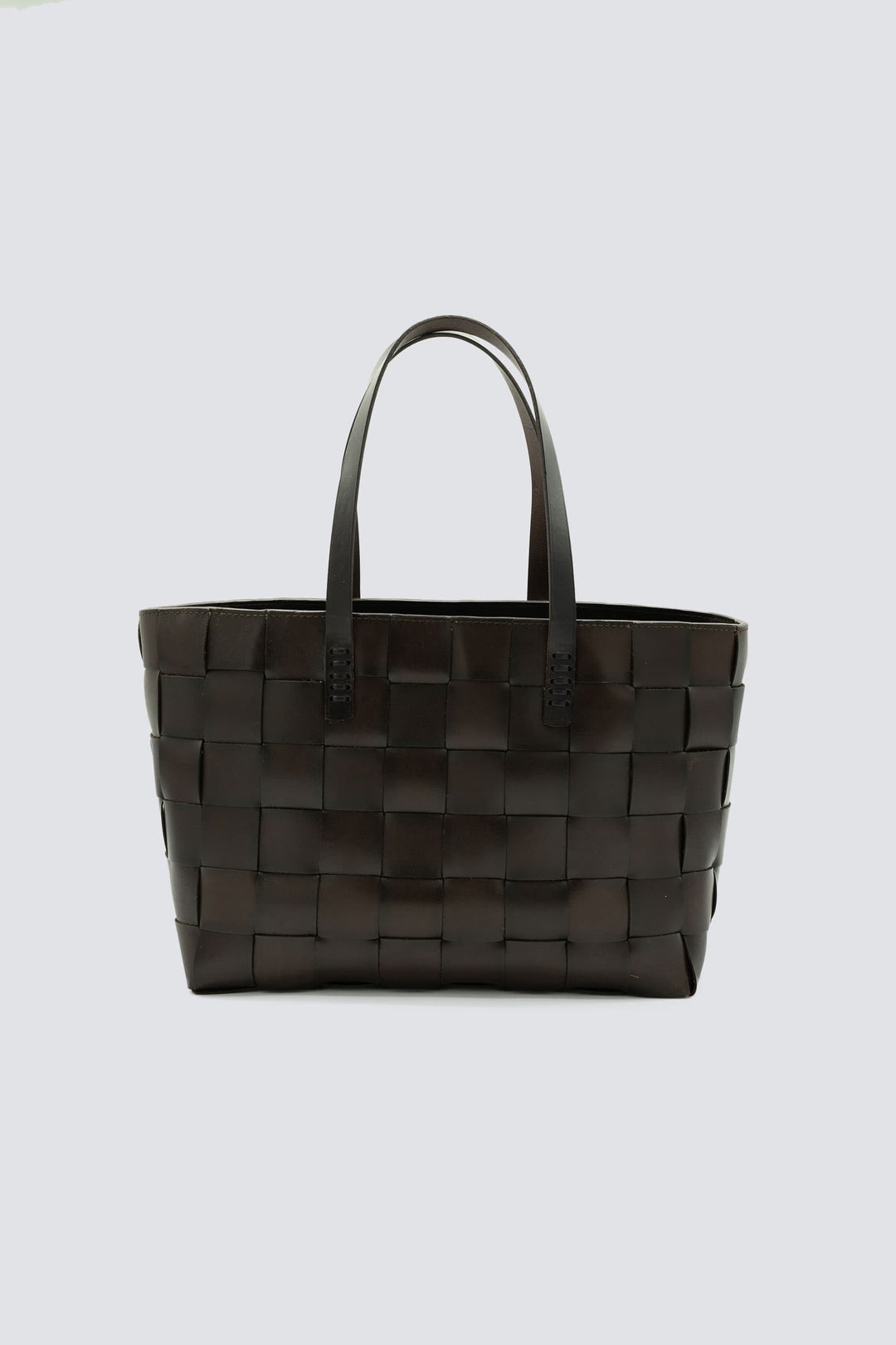 Dragon Diffusion woven leather bag handmade - Japan Tote Dark Brown