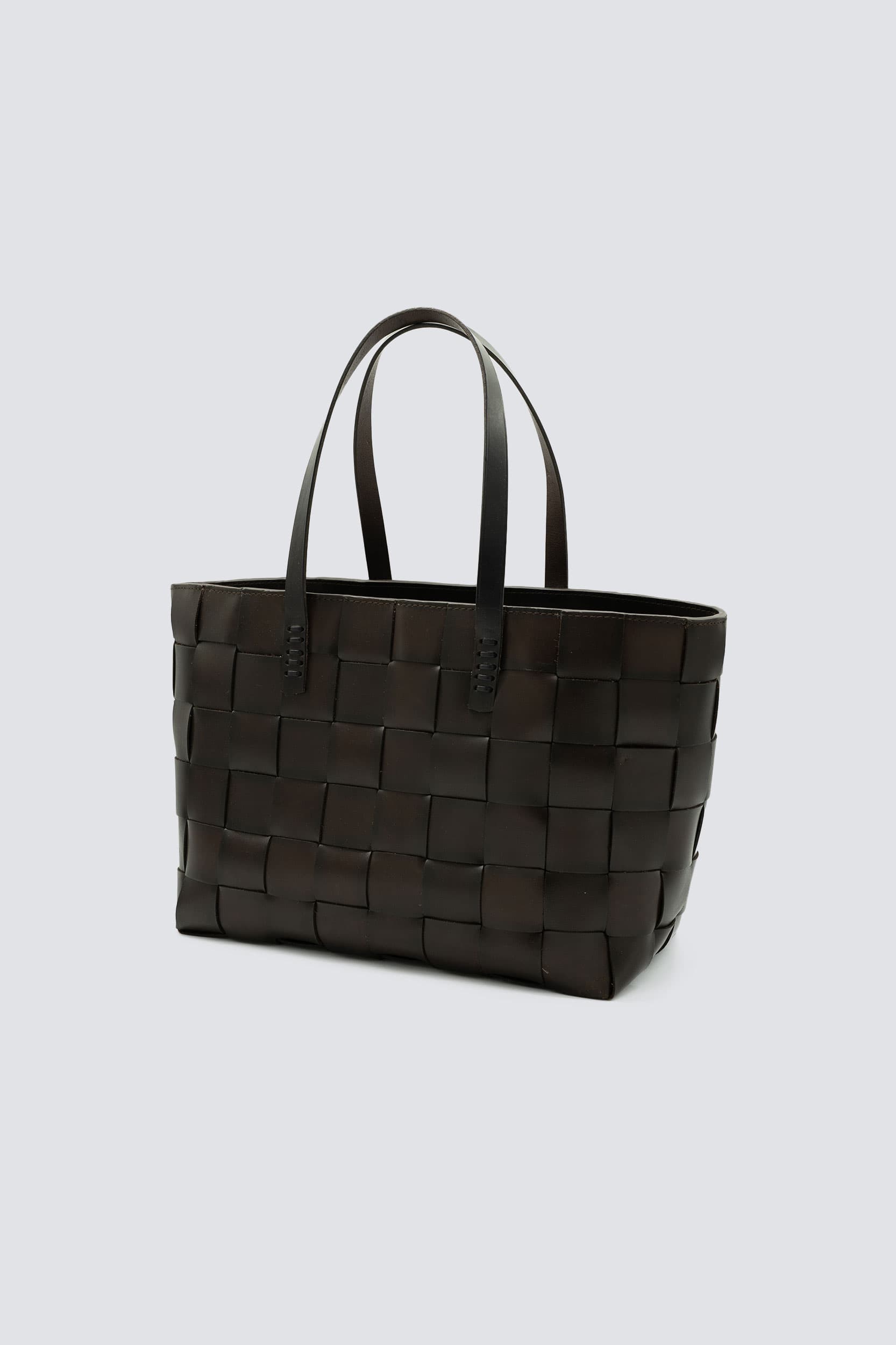 Dragon Diffusion - Japan Tote Dark Brown Woven Leather Bag